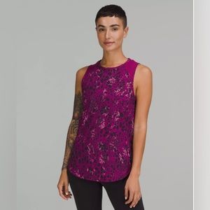 Lululemon Sculpt Tank in Cheetah Camo Magenta Purple